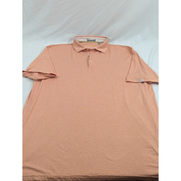 Tasc Polo Shirt Men's XL Orange Micro Modal Lightweight Performance Golf Logo - Picture 4 of 7